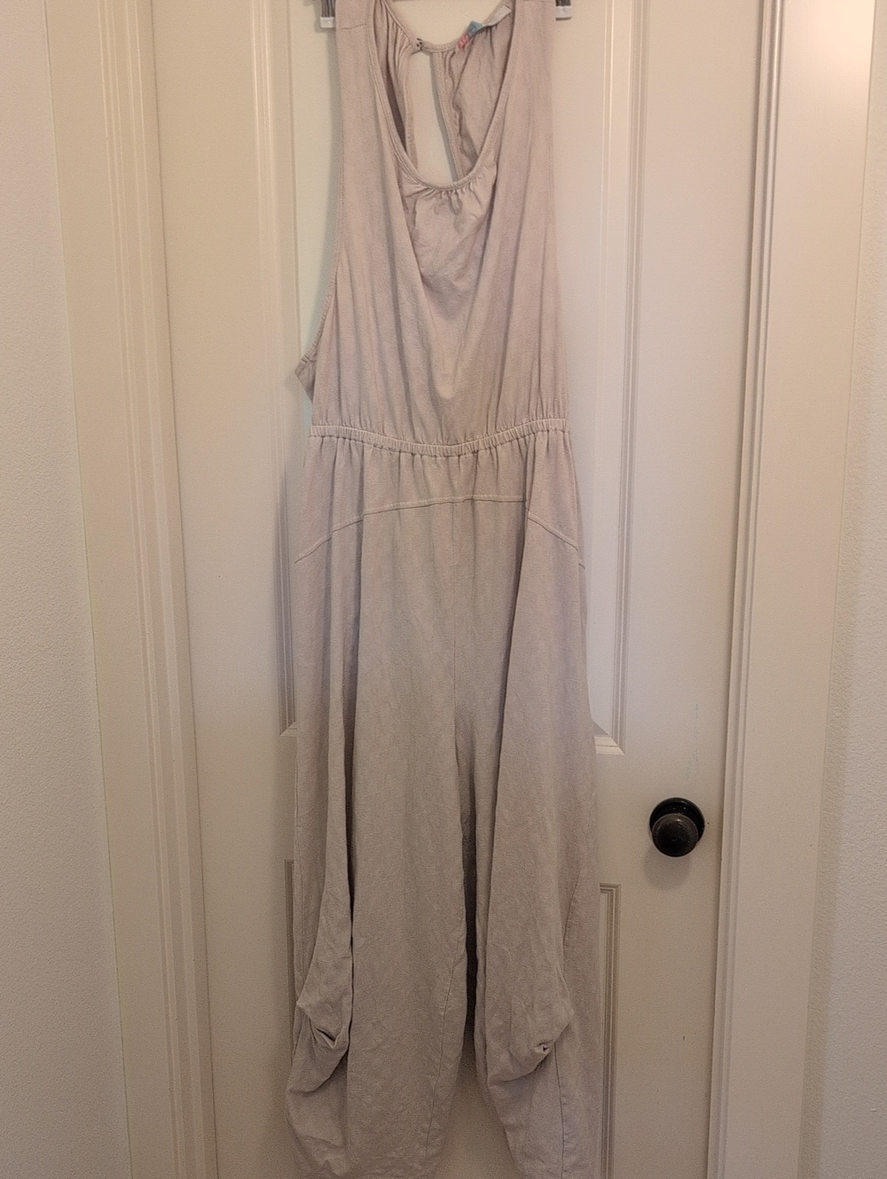 FP Beach Jumper, Flap Back Pockets, Tie At Mid Back, Open Back, No Front Pockets